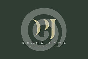 DPJ abstract letter logo design