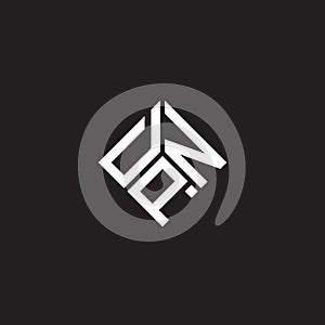 DPN letter logo design on black background. DPN creative initials letter logo concept. DPN letter design