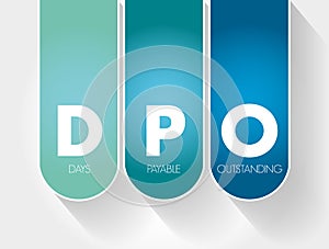 DPO - Days Payable Outstanding acronym