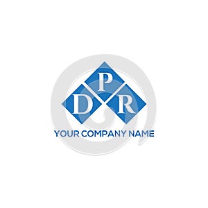 DPR letter logo design on white background. DPR creative initials letter logo concept. DPR letter design photo