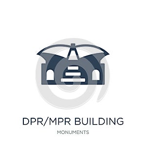 dpr/mpr building icon in trendy design style. dpr/mpr building icon isolated on white background. dpr/mpr building vector icon photo