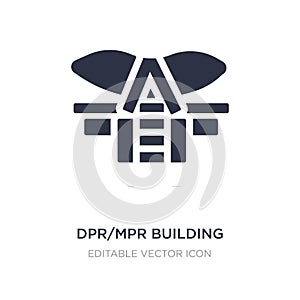 dpr/mpr building icon on white background. Simple element illustration from Monuments concept photo