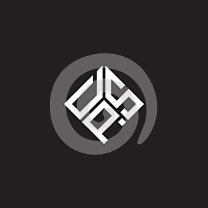 DPS letter logo design on black background. DPS creative initials letter logo concept. DPS letter design photo