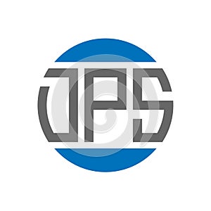 DPS letter logo design on white background. DPS creative initials circle logo concept photo