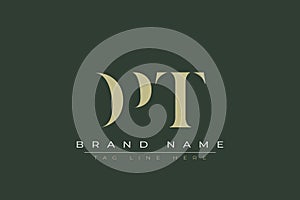 DPT abstract letter logo design