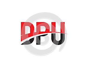 DPU Letter Initial Logo Design Vector Illustration