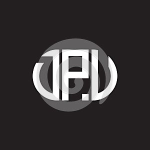 DPU letter logo design on black background. DPU creative initials letter logo concept. DPU letter design