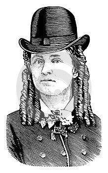 Dr. Mary Edwards Walker, vintage illustration