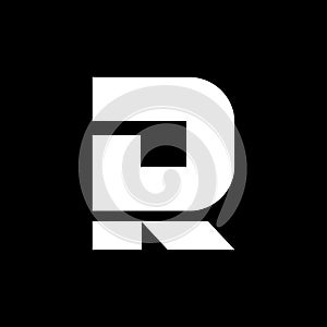 DR monogram cool vector logo