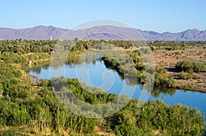 Draa river in Morocco