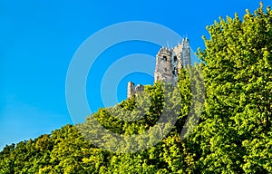 Drachenburg Castle in Konigswinter above the Rhine river in Germany