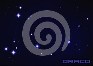 Draco star constellation