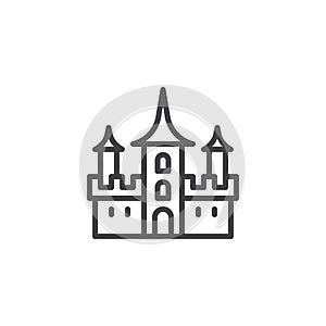 Dracula Castle outline icon