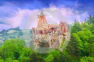 Dracula castle of Transylvania, in Bran - Romania