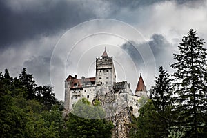 Dracula Medieval Bran castle in Romania photo