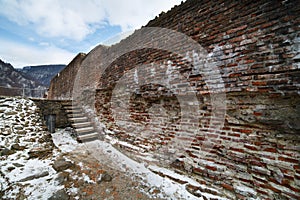 Dracula's fortress at Poienari,