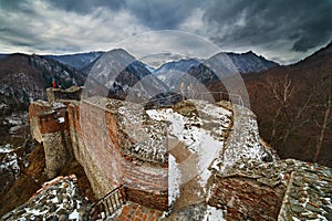 Dracula's fortress at Poienari,