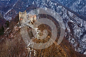 Dracula's fortress at Poienari,