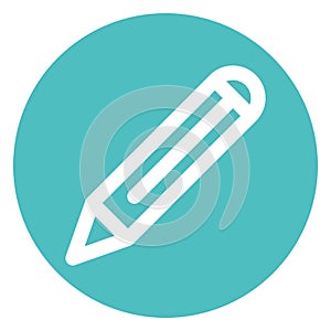 Draft pencil, drafting Bold Outline Vector icon which can easily modified or edited