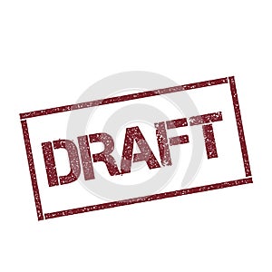 Draft rectangular stamp.