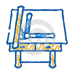 drafting table architectural drafter icon doodle illustration photo