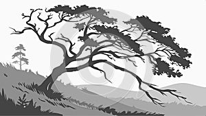 Drafting table with blueprint, architecture and design, engineering plan, drafting tools vector design Generative AI