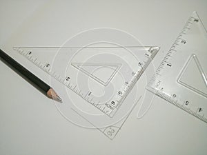 Drafting tools are on white background 6.