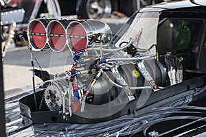 Drag car engine