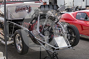 Drag car engine