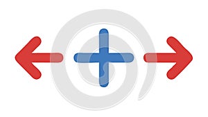 Drag and Drop Movement Arrows for Repositioning, vector design Generative AI