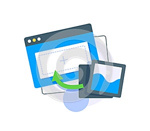 drag and drop to upload or add file concept