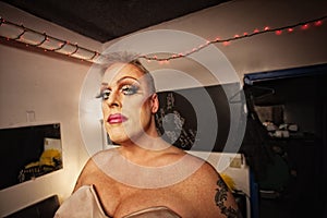 Drag Queen in Dressing Room