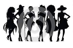 Drag queen silhouette