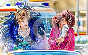 Drag Queens on a float at Christopher Street Day