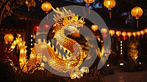 Dragon art background of Chinese New Year festival