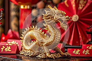 Dragon art background of Chinese New Year festival