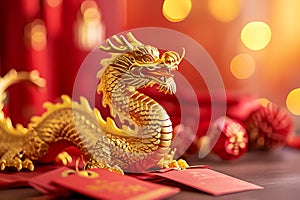 Dragon art background of Chinese New Year festival