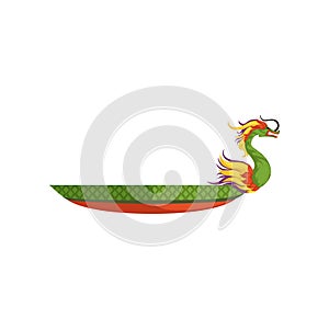 Dragon Boat, Chinese traditional Festival vector Illustration on a white background