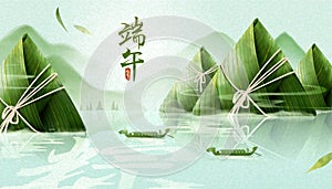 Dragon boat festival banner photo