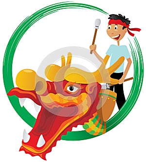 Dragon boat festival illustration