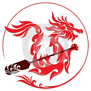 Dragon boat graphic design photo