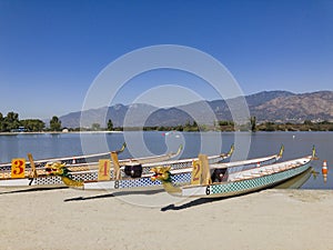 Dragon boat at Santa Fe Dam Recreation Area