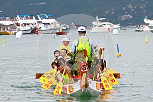 Dragon boats festival race Stanley beach Hong Kong 6 June 2011