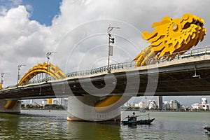 Dragon bridge  Cua Rong , this modern bridge crosses the Han River, designed and built in the shape of a dragon. It is a symbol