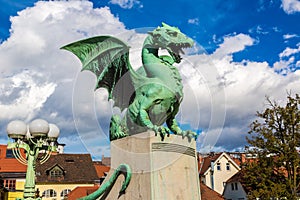 Dragon bridge in Ljubljana