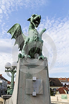 Dragon bridge statue
