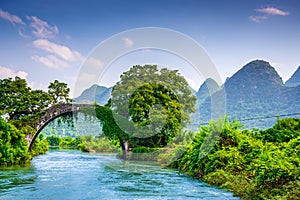 Dragon Bridge of Yangshuo, China