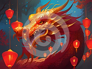 Dragon of Chinese New Year 2024