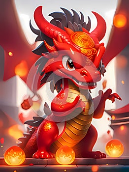 Dragon of Chinese New Year 2024