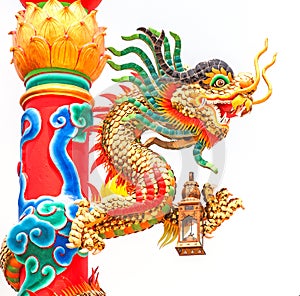 Dragon in a Chinese temple